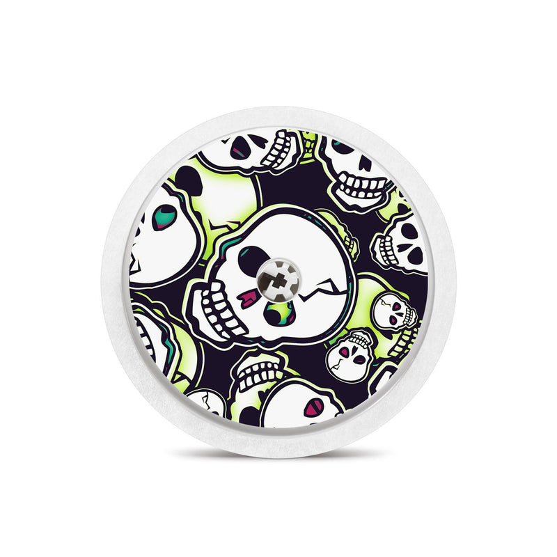 Bone Glow Freestyle Libre 2 Sticker - Pump Peelz Bone Glow Freestyle Libre 2 Sticker - Pump Peelz