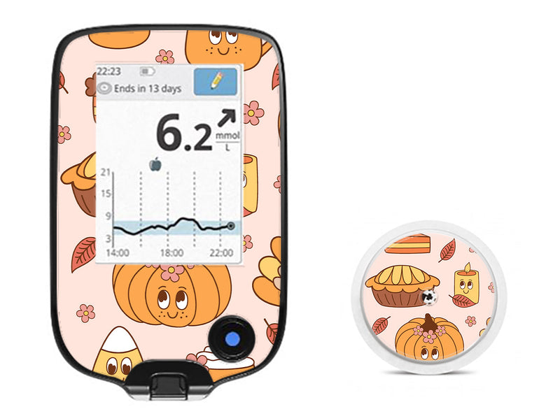 Cozy Harvest Freestyle Libre 2 Sticker - Pump Peelz Cozy Harvest Freestyle Libre 2 Sticker - Pump Peelz
