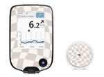 Creamy Check Freestyle Libre 2 Sticker - Pump Peelz Creamy Check Freestyle Libre 2 Sticker - Pump Peelz