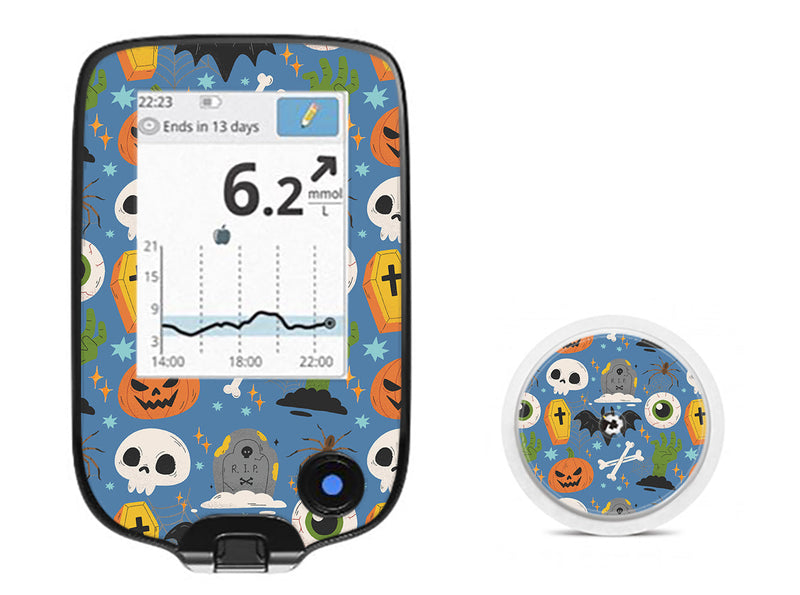 Spooky Night Freestyle Libre 2 Sticker - Pump Peelz Spooky Night Freestyle Libre 2 Sticker - Pump Peelz