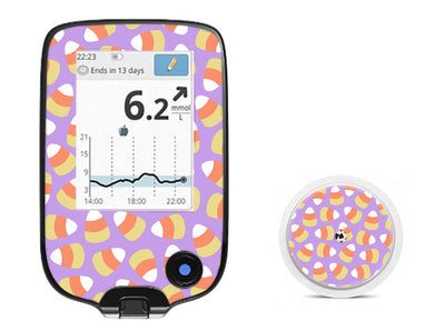 Candy Corn Freestyle Libre 2 Sticker - Pump Peelz Candy Corn Freestyle Libre 2 Sticker - Pump Peelz