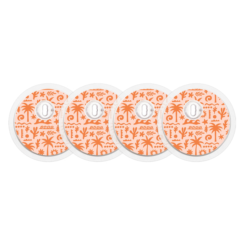 Terracotta Tides FreeStyle Libre 3 Plus & Lingo Sensor Sticker - Pump Peelz Terracotta Tides FreeStyle Libre 3 Plus & Lingo Sensor Sticker - Pump Peelz