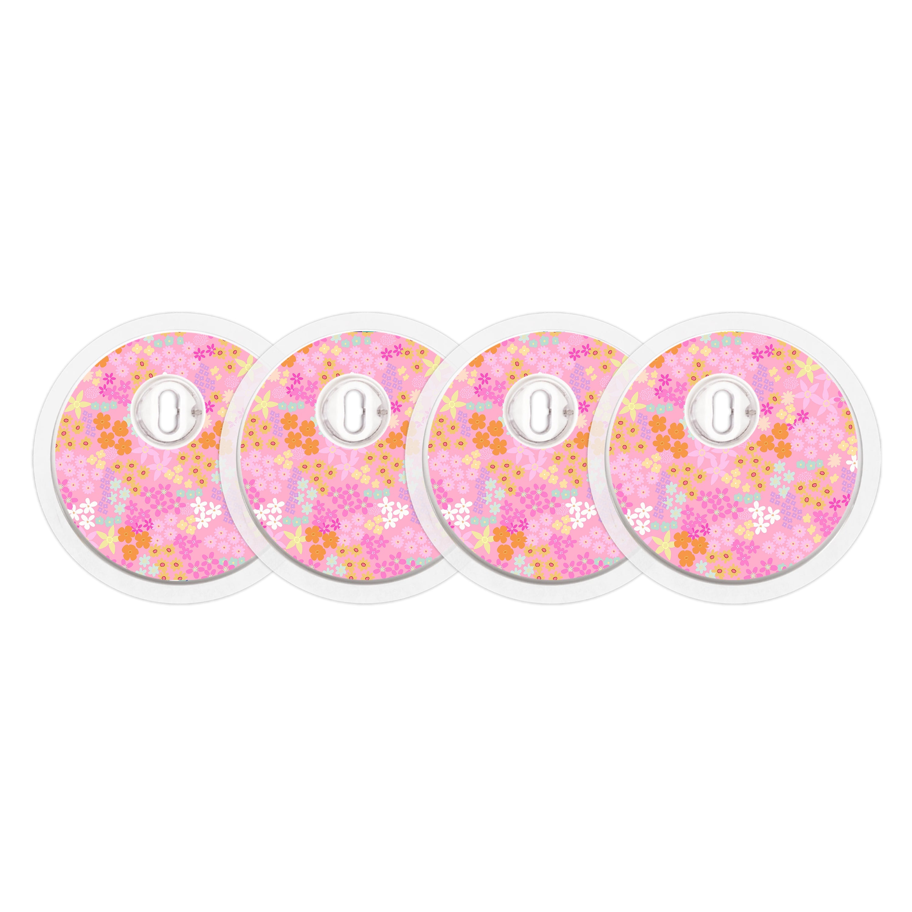 Pink Petals FreeStyle Libre 3 Plus & Lingo Sensor Sticker - Pump Peelz Pink Petals FreeStyle Libre 3 Plus & Lingo Sensor Sticker - Pump Peelz