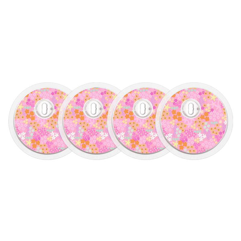 Pink Petals FreeStyle Libre 3 Plus & Lingo Sensor Sticker - Pump Peelz Pink Petals FreeStyle Libre 3 Plus & Lingo Sensor Sticker - Pump Peelz