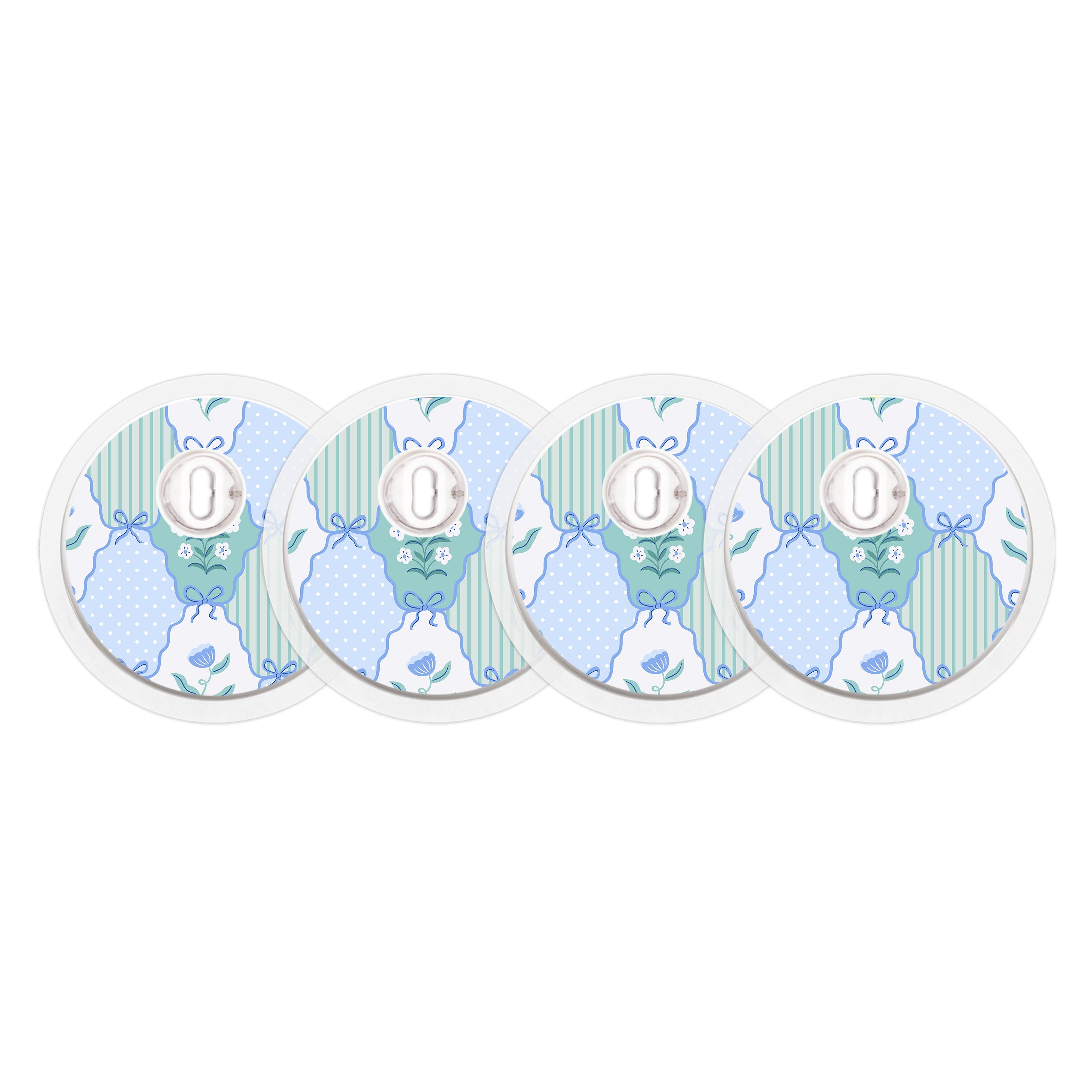 Cottage Bows FreeStyle Libre 3 Plus & Lingo Sensor Sticker - Pump Peelz Cottage Bows FreeStyle Libre 3 Plus & Lingo Sensor Sticker - Pump Peelz