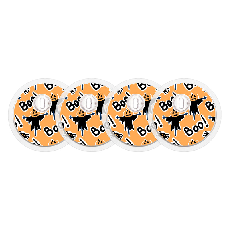 Pumpkin Boo FreeStyle Libre 3 Plus & Lingo Sensor Sticker - Pump Peelz Pumpkin Boo FreeStyle Libre 3 Plus & Lingo Sensor Sticker - Pump Peelz