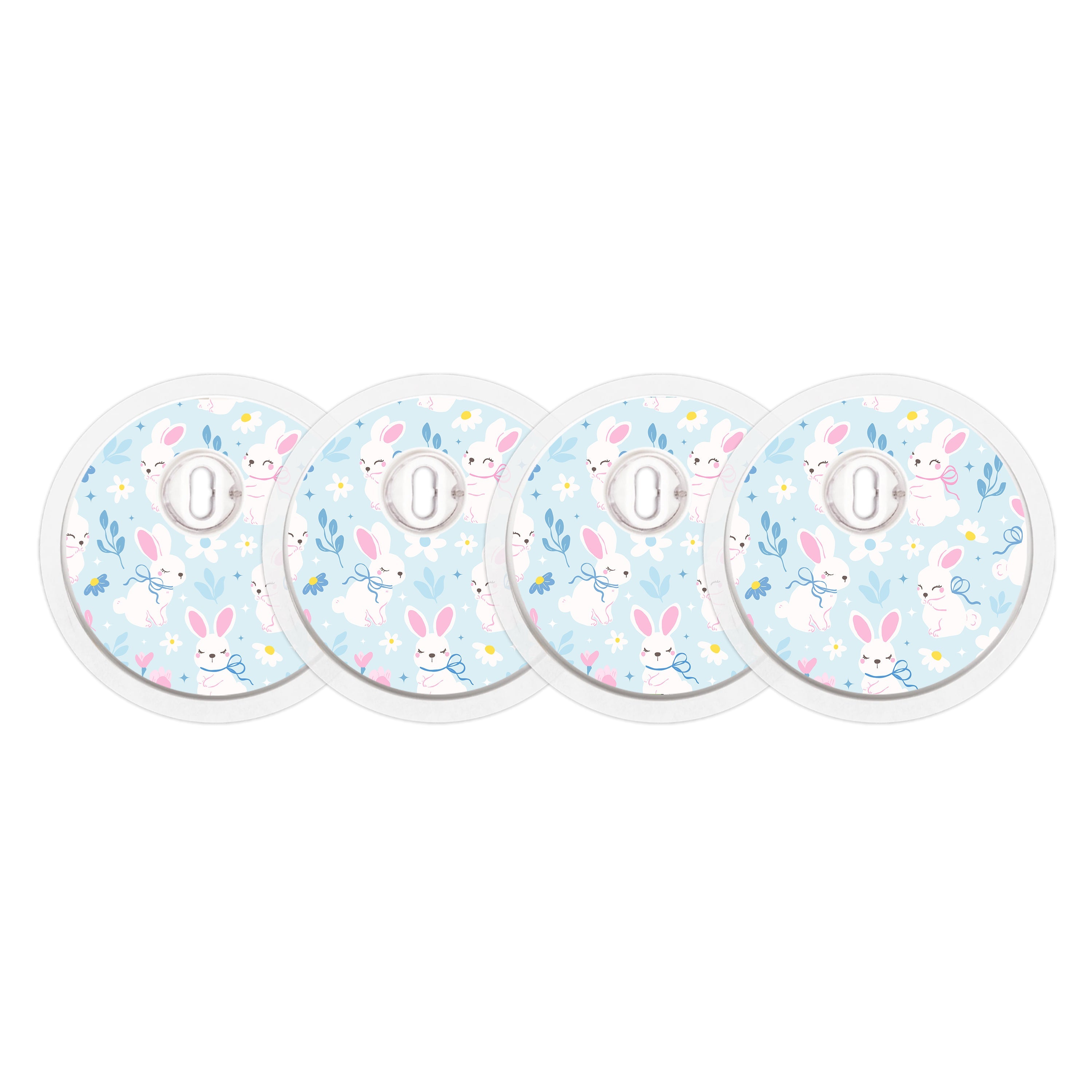 Sweet Bunnies FreeStyle Libre 3 Plus & Lingo Sensor Sticker - Pump Peelz Sweet Bunnies FreeStyle Libre 3 Plus & Lingo Sensor Sticker - Pump Peelz