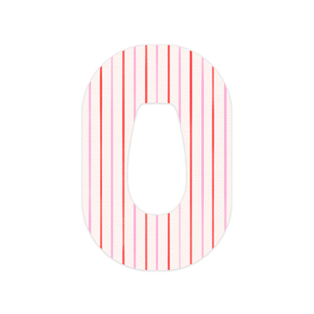 Peppermint Stripes Dexcom G6 Patch Tape - Pump Peelz Peppermint Stripes Dexcom G6 Patch Tape - Pump Peelz