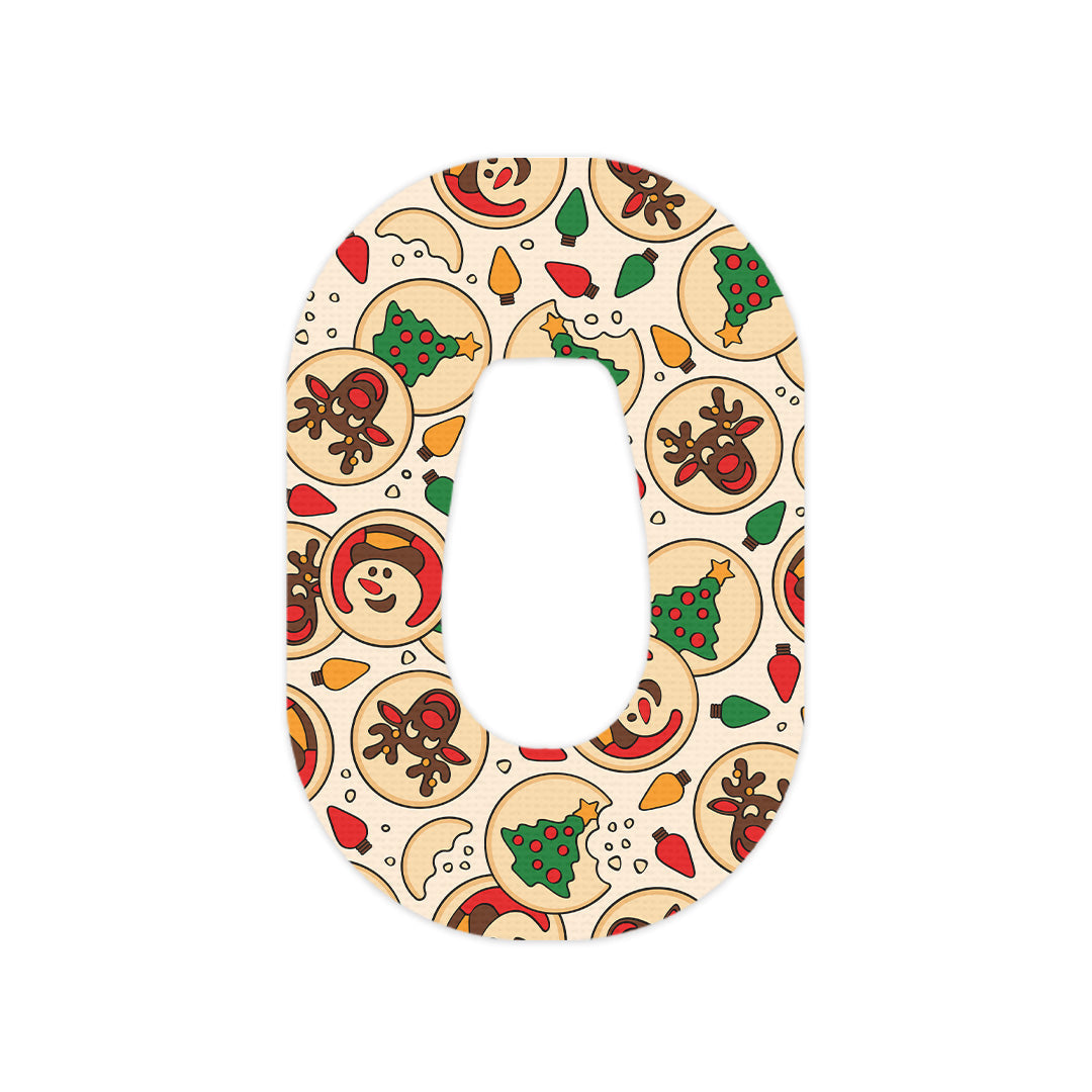 Santa's Cookies Dexcom G6 Patch Tape - Pump Peelz Santa's Cookies Dexcom G6 Patch Tape - Pump Peelz
