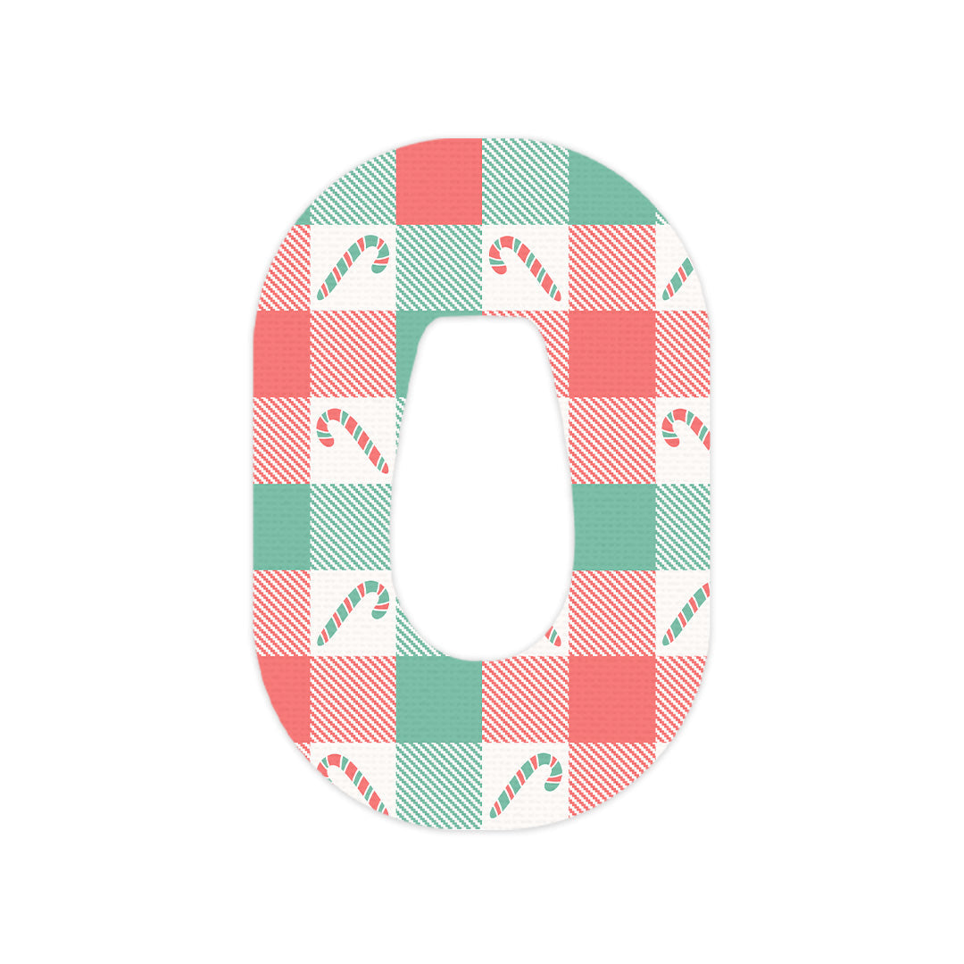 Peppermint Plaid Dexcom G6 Patch Tape - Pump Peelz Peppermint Plaid Dexcom G6 Patch Tape - Pump Peelz