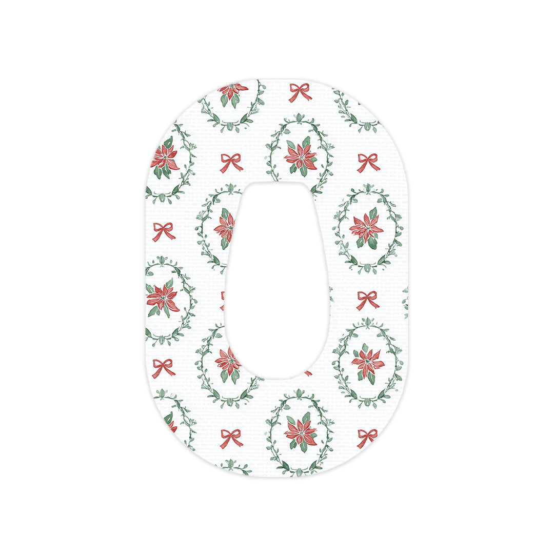 Poinsettia Parade Dexcom G6 Patch Tape - Pump Peelz Poinsettia Parade Dexcom G6 Patch Tape - Pump Peelz