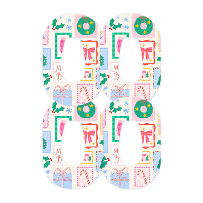 Holiday Greetings Dexcom G6 Patch Tape - Pump Peelz Holiday Greetings Dexcom G6 Patch Tape - Pump Peelz