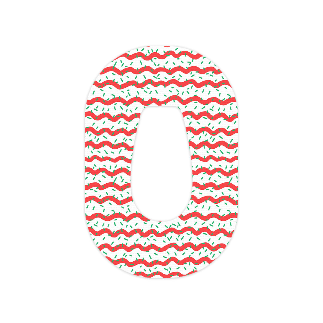Christmas Icing Dexcom G6 Patch Tape - Pump Peelz Christmas Icing Dexcom G6 Patch Tape - Pump Peelz