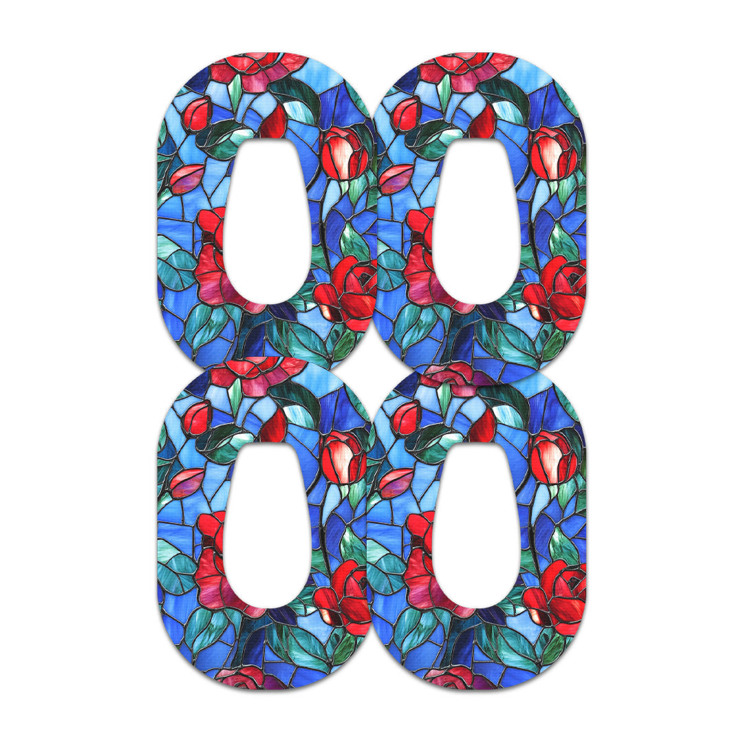 Crimson Blooms Dexcom G6 Patch Tape - Pump Peelz Crimson Blooms Dexcom G6 Patch Tape - Pump Peelz