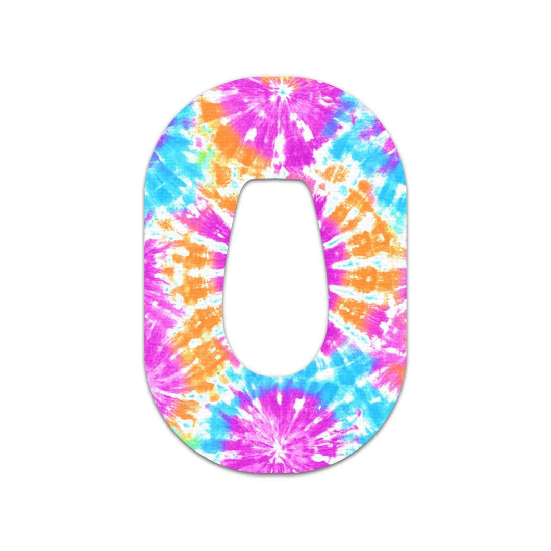 Neon Tie Dye Dexcom G6 Patch Tape - Pump Peelz Neon Tie Dye Dexcom G6 Patch Tape - Pump Peelz