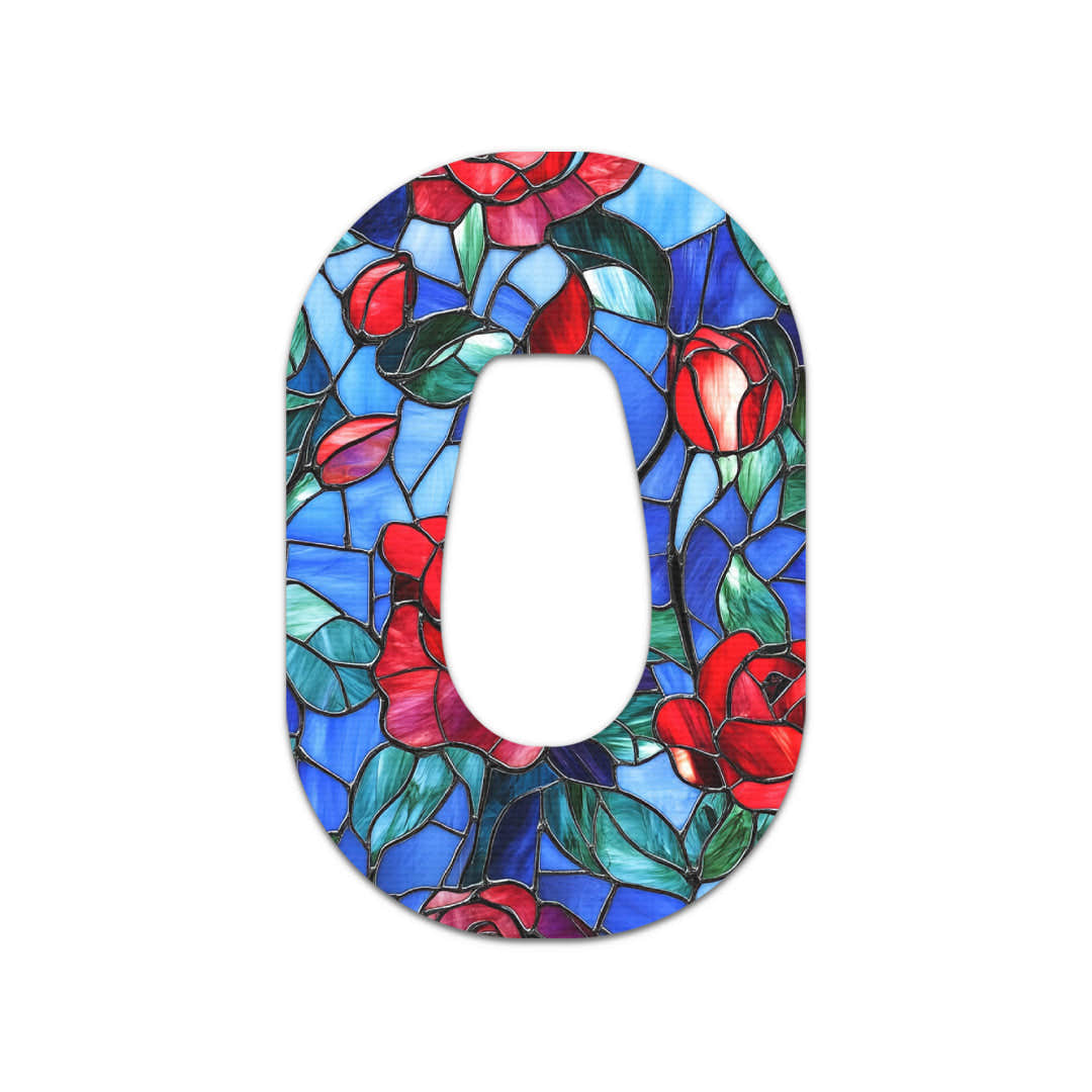 Crimson Blooms Dexcom G6 Patch Tape - Pump Peelz Crimson Blooms Dexcom G6 Patch Tape - Pump Peelz