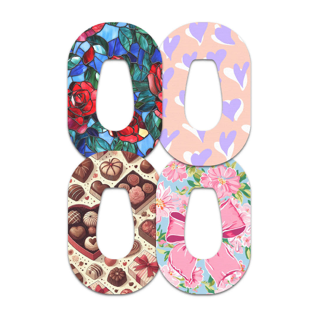 Valentine Variety Pack Dexcom G6 Patch Tape - Pump Peelz Valentine Variety Pack Dexcom G6 Patch Tape - Pump Peelz