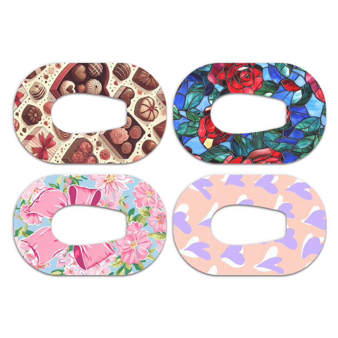 Valentine Variety Pack Dexcom G6 Patch Tape - Pump Peelz Valentine Variety Pack Dexcom G6 Patch Tape - Pump Peelz