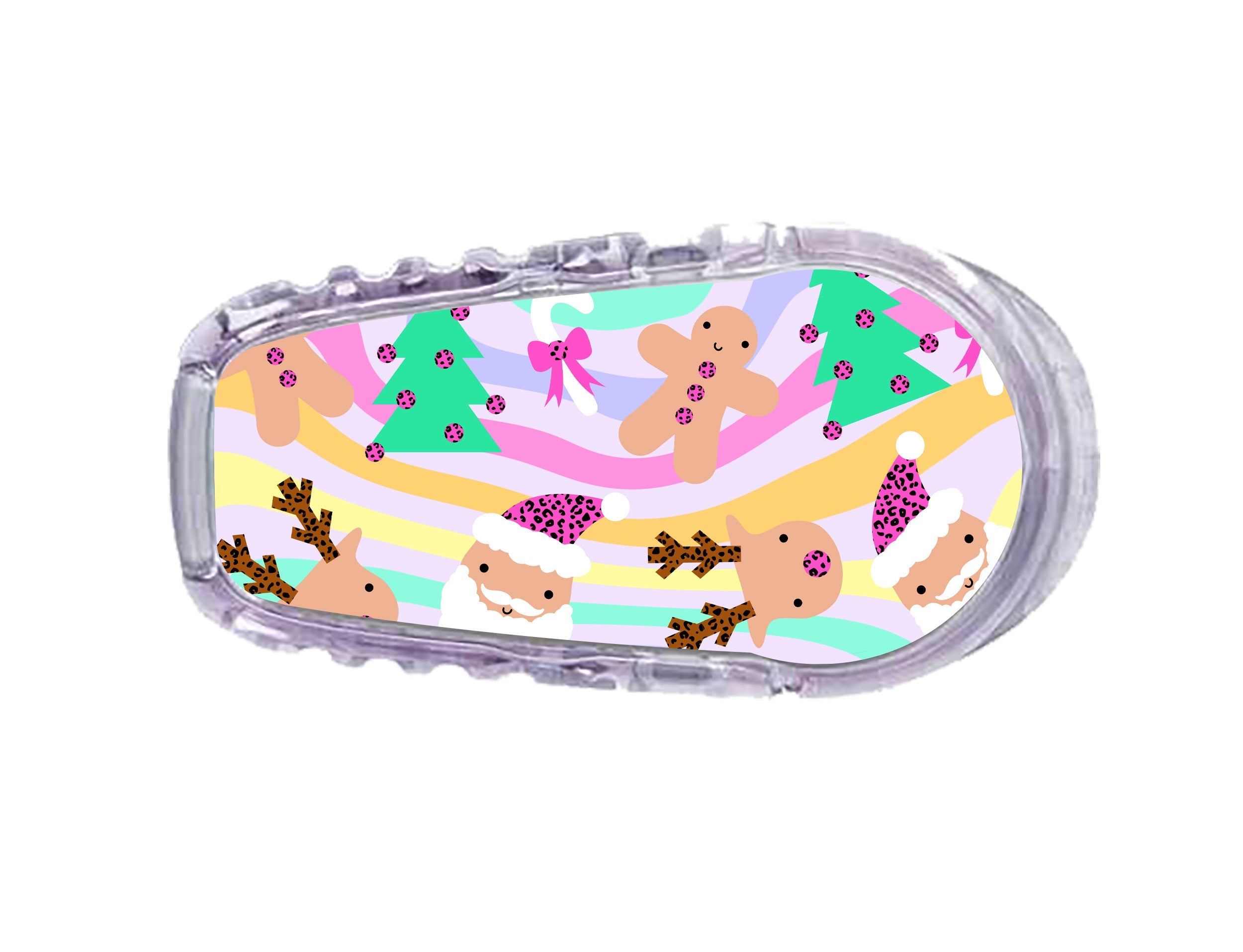Christmas Pastel Sticker for Dexcom G6 Transmitter Christmas Pastel Sticker for Dexcom G6 Transmitter