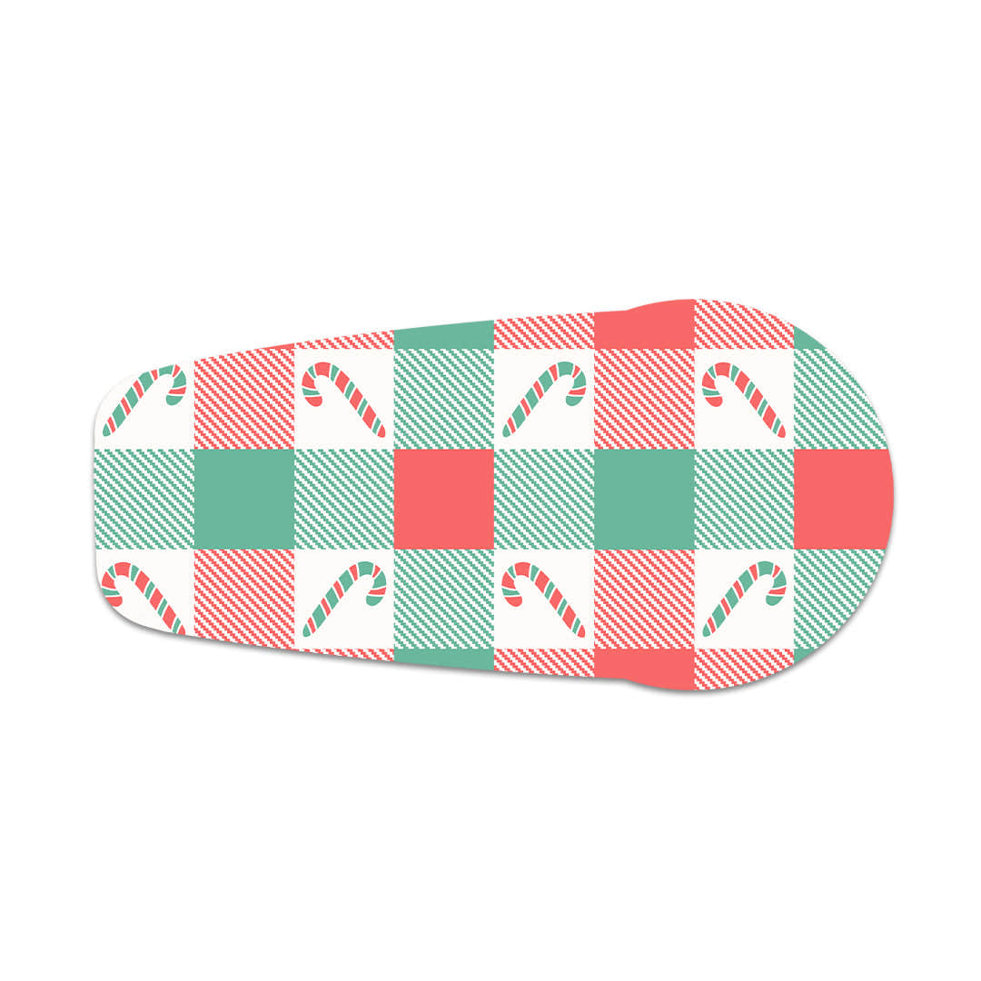 Peppermint Plaid Dexcom G6 Transmitter Sticker - Pump Peelz Peppermint Plaid Dexcom G6 Transmitter Sticker - Pump Peelz