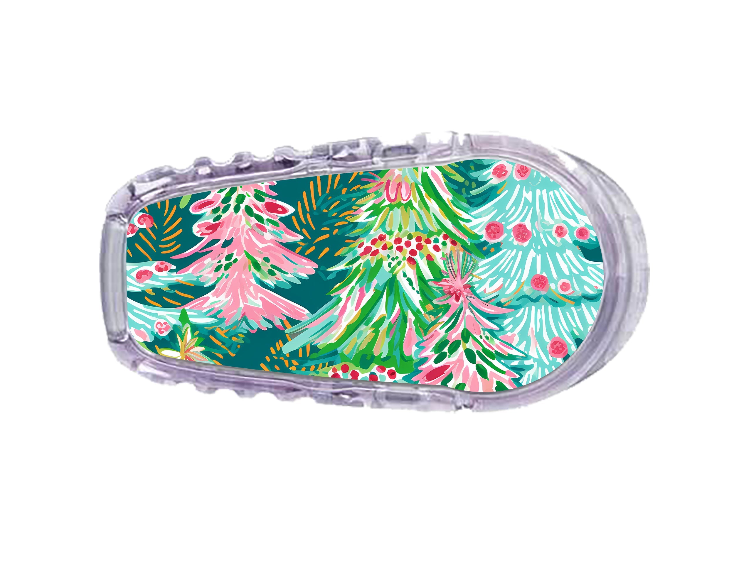 Festive Forest Dexcom G6 Transmitter Sticker - Pump Peelz Festive Forest Dexcom G6 Transmitter Sticker - Pump Peelz