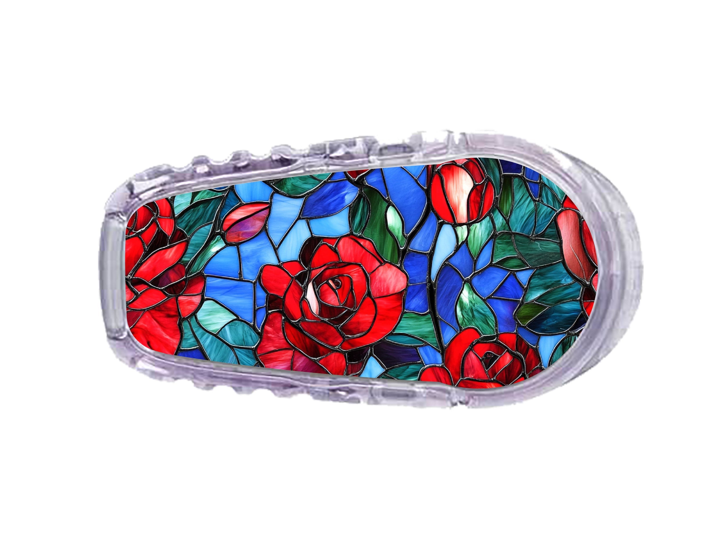 Crimson Blooms Dexcom G6 Transmitter Sticker Crimson Blooms Dexcom G6 Transmitter Sticker