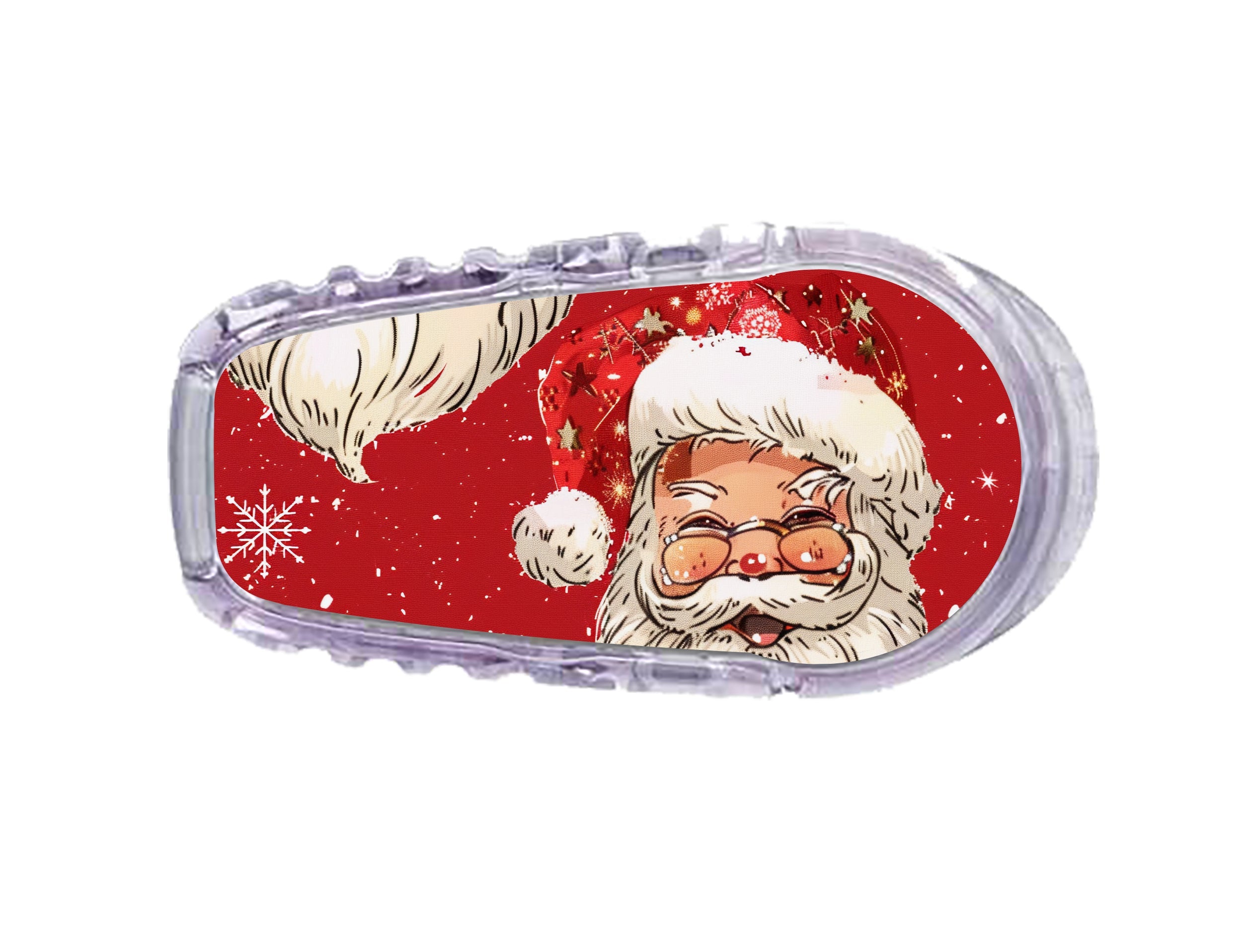 Jolly Old Saint Nick Dexcom G6 Transmitter Sticker - Pump Peelz Jolly Old Saint Nick Dexcom G6 Transmitter Sticker - Pump Peelz