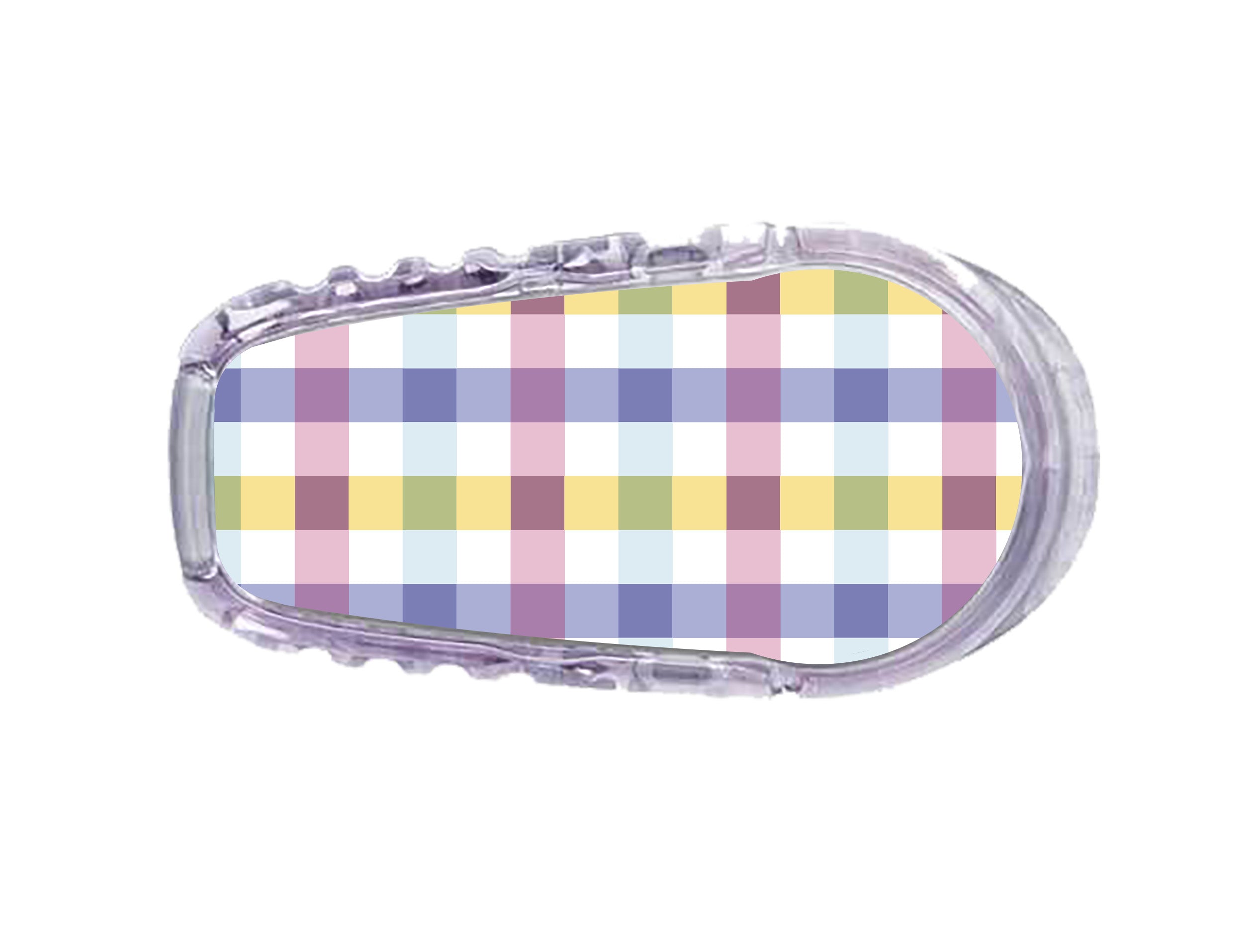 Spring Plaid Dexcom G6 Transmitter Sticker Spring Plaid Dexcom G6 Transmitter Sticker