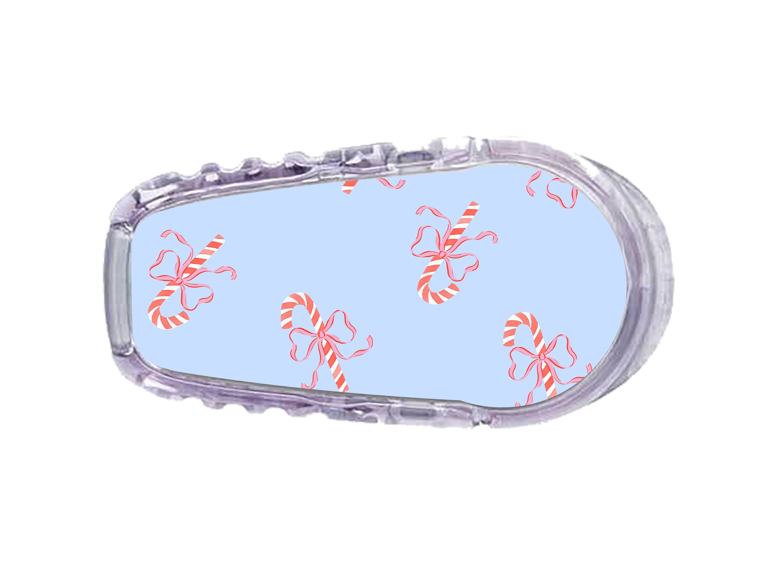 Candy Cane Lane Dexcom G6 Transmitter Sticker - Pump Peelz Candy Cane Lane Dexcom G6 Transmitter Sticker - Pump Peelz