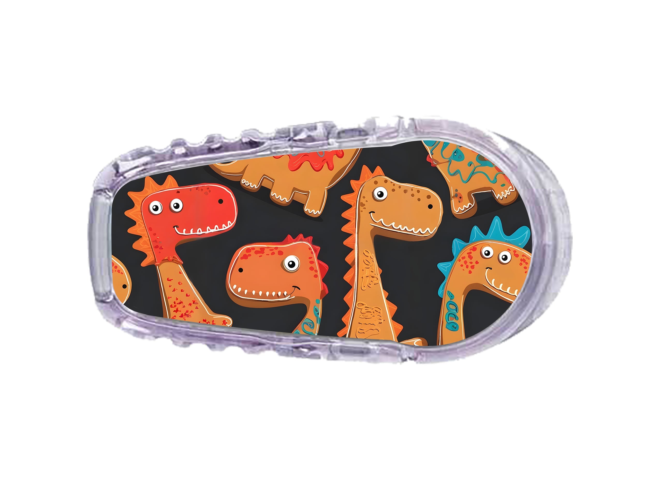 Jurassic Gingerbread Dexcom G6 Transmitter Sticker - Pump Peelz Jurassic Gingerbread Dexcom G6 Transmitter Sticker - Pump Peelz