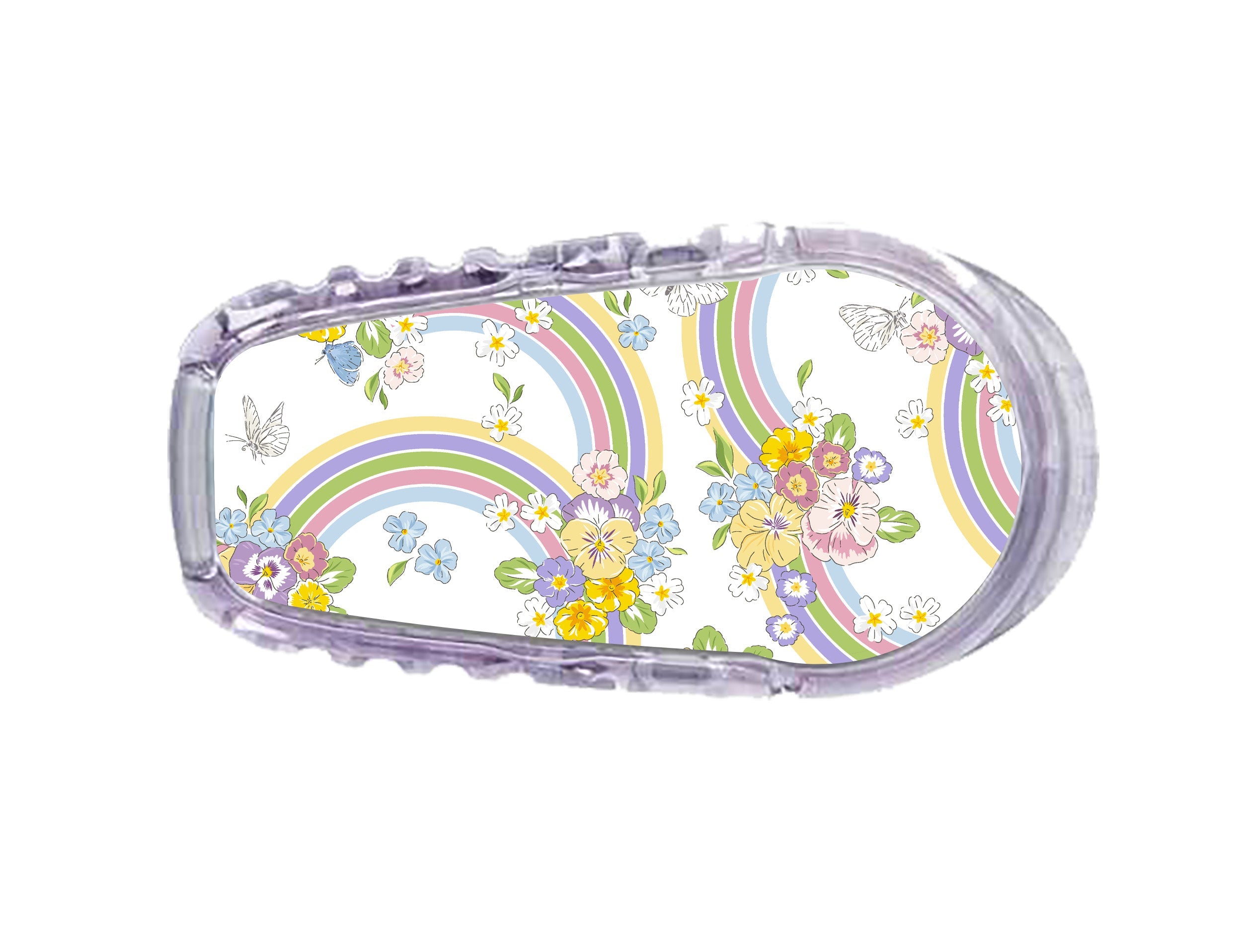 Rainbow Blooms Dexcom G6 Transmitter Sticker Rainbow Blooms Dexcom G6 Transmitter Sticker
