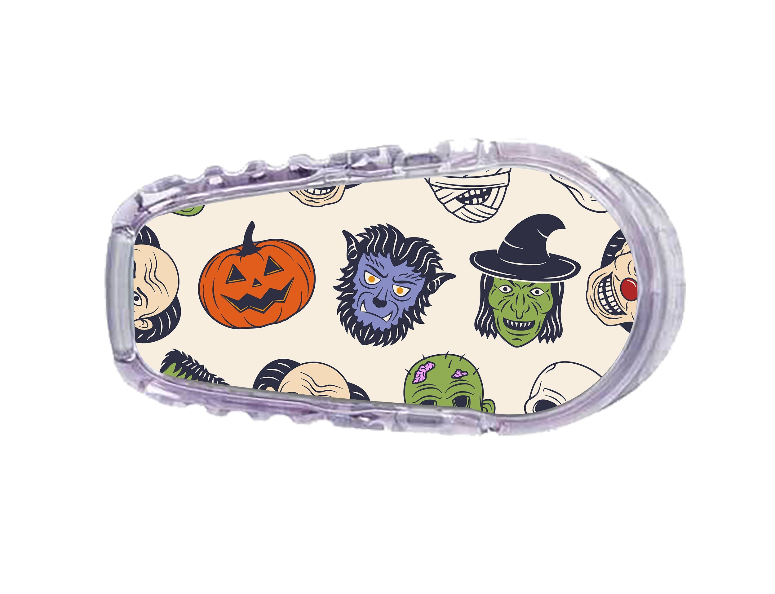 Monster Mash Dexcom G6 Transmitter Sticker - Pump Peelz Monster Mash Dexcom G6 Transmitter Sticker - Pump Peelz