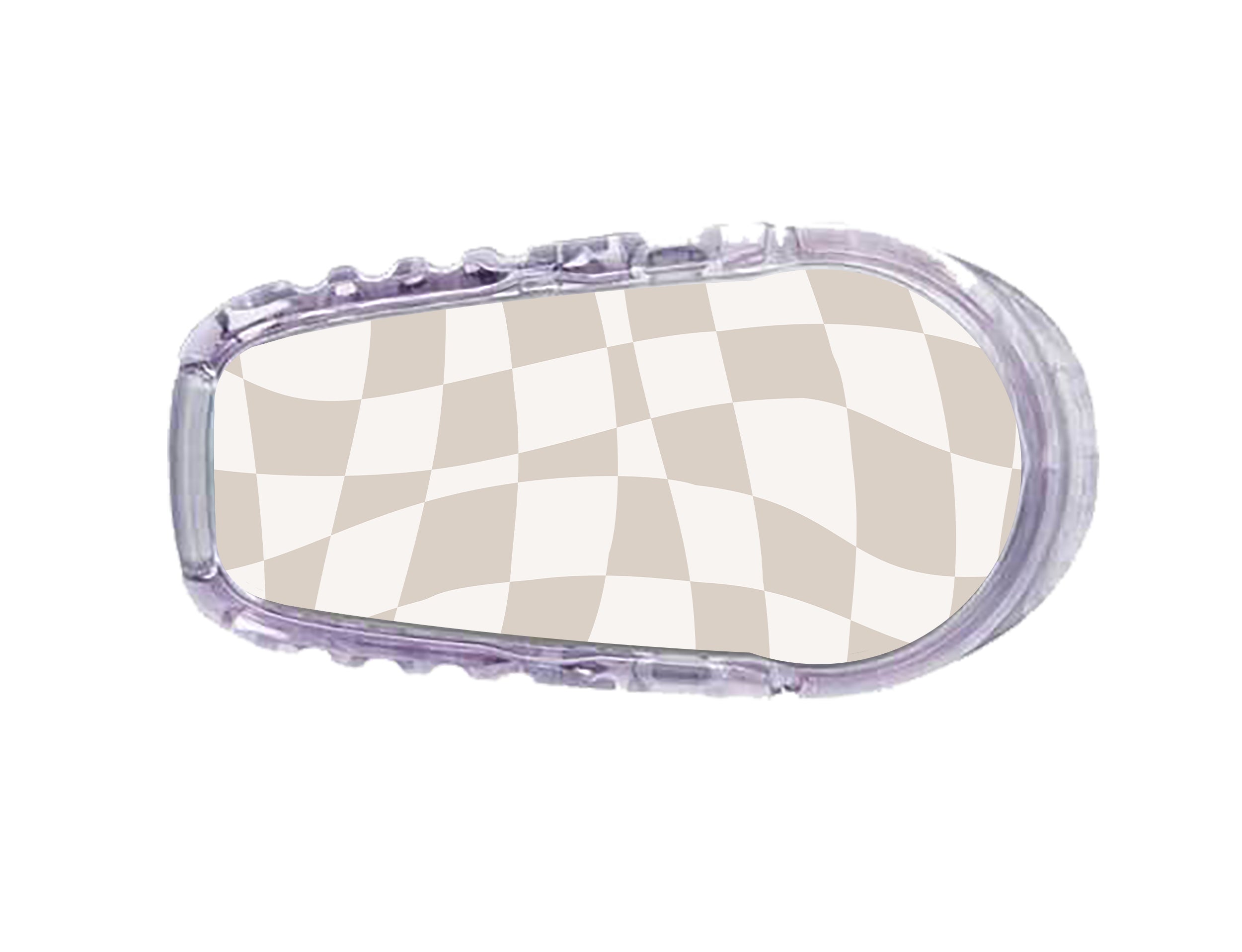 Creamy Check Dexcom G6 Transmitter Sticker - Pump Peelz Creamy Check Dexcom G6 Transmitter Sticker - Pump Peelz