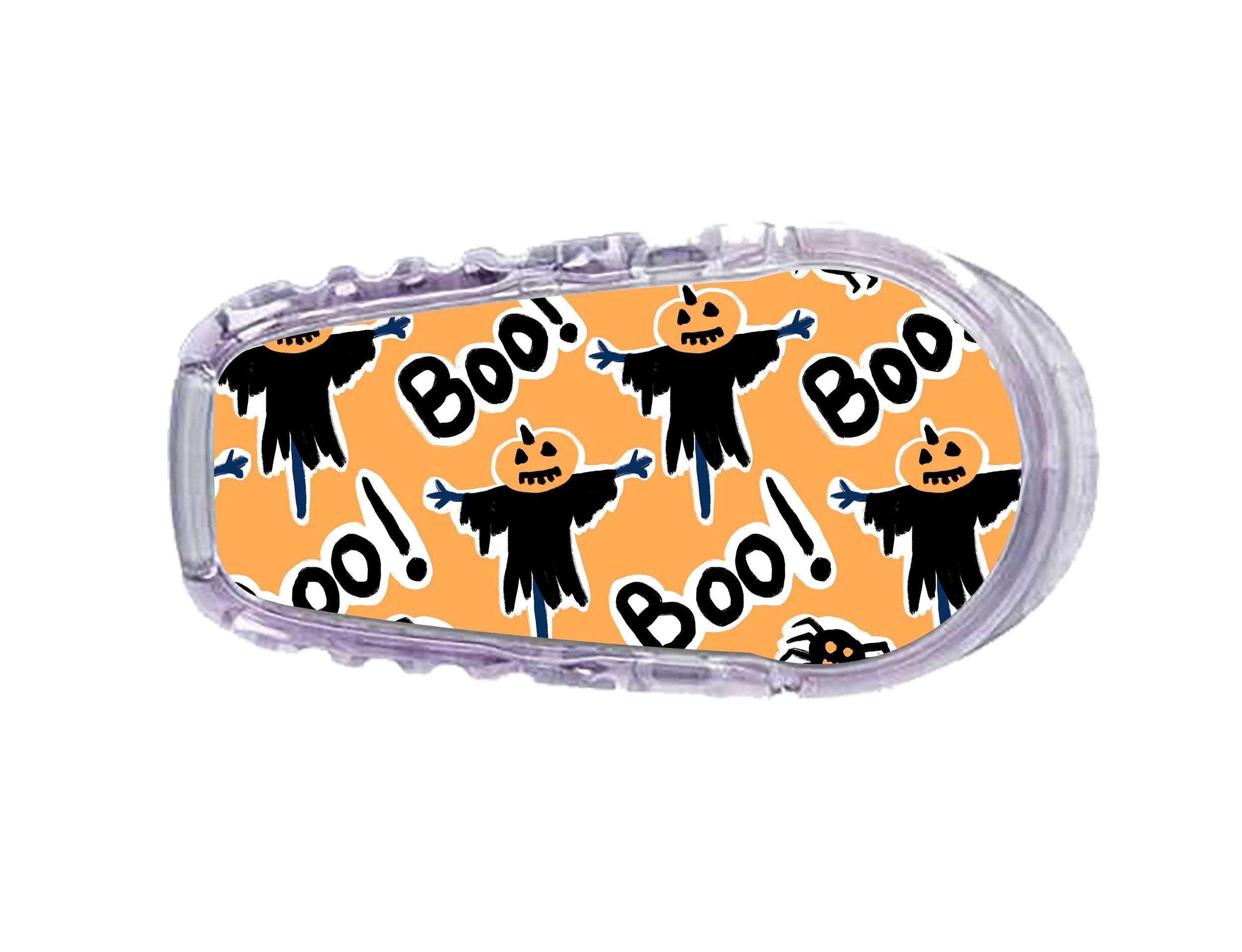 Pumpkin Boo Dexcom G6 Transmitter Sticker - Pump Peelz Pumpkin Boo Dexcom G6 Transmitter Sticker - Pump Peelz
