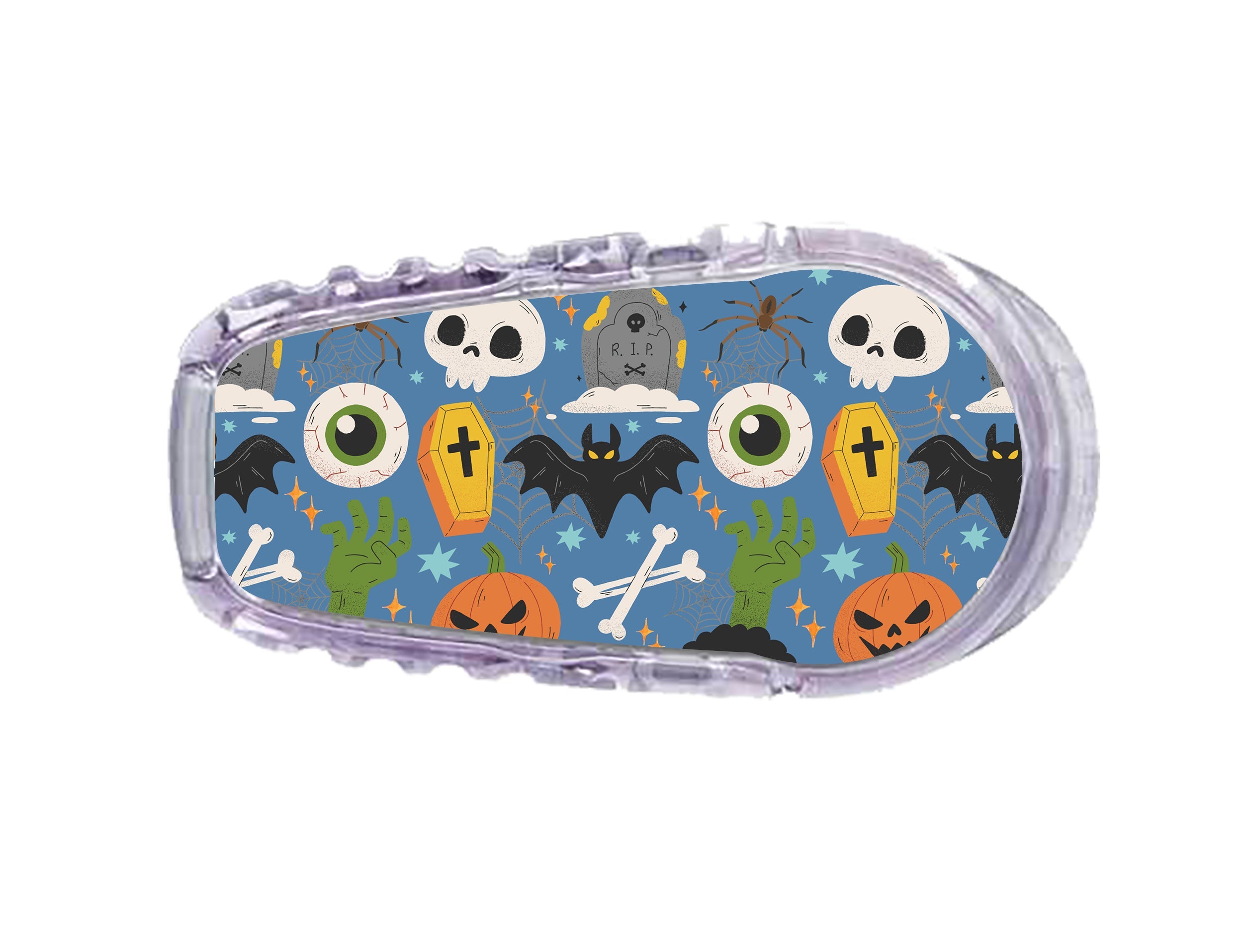 Spooky Night Dexcom G6 Transmitter Sticker - Pump Peelz Spooky Night Dexcom G6 Transmitter Sticker - Pump Peelz