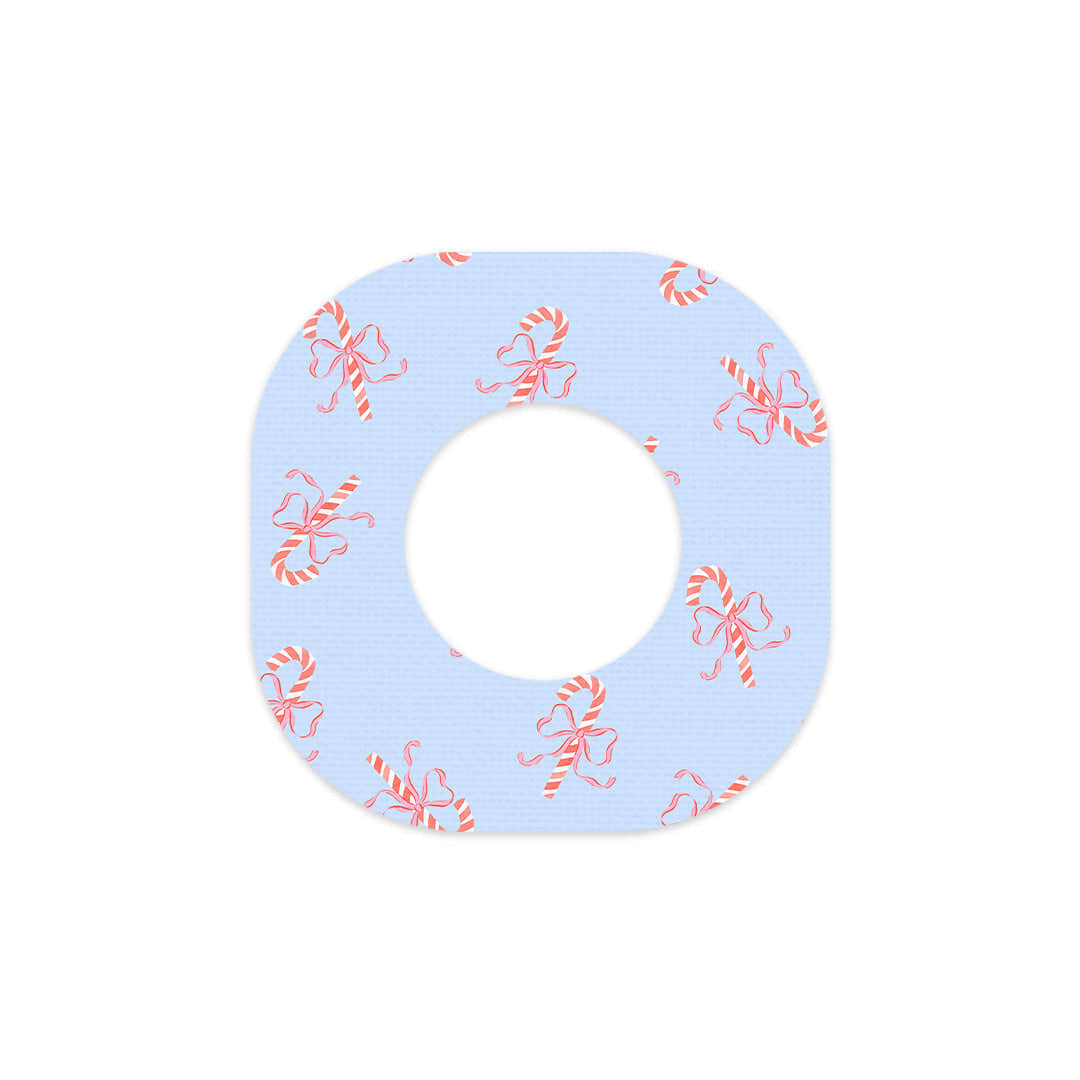 Candy Cane Lane Dexcom G7 and Stelo Patch Tape - Pump Peelz Candy Cane Lane Dexcom G7 and Stelo Patch Tape - Pump Peelz