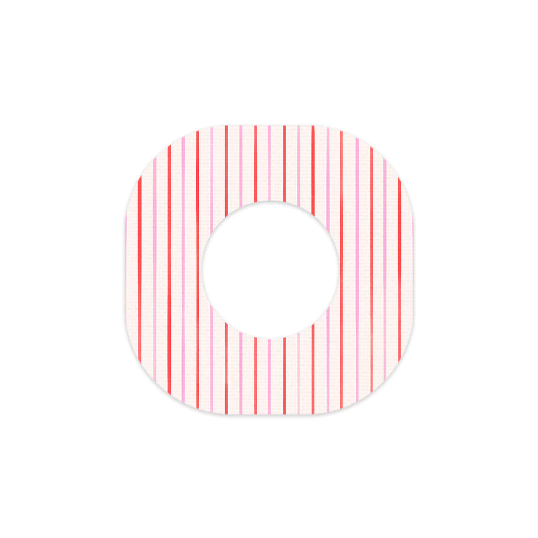 Peppermint Stripes Dexcom G7 and Stelo Patch Tape - Pump Peelz Peppermint Stripes Dexcom G7 and Stelo Patch Tape - Pump Peelz