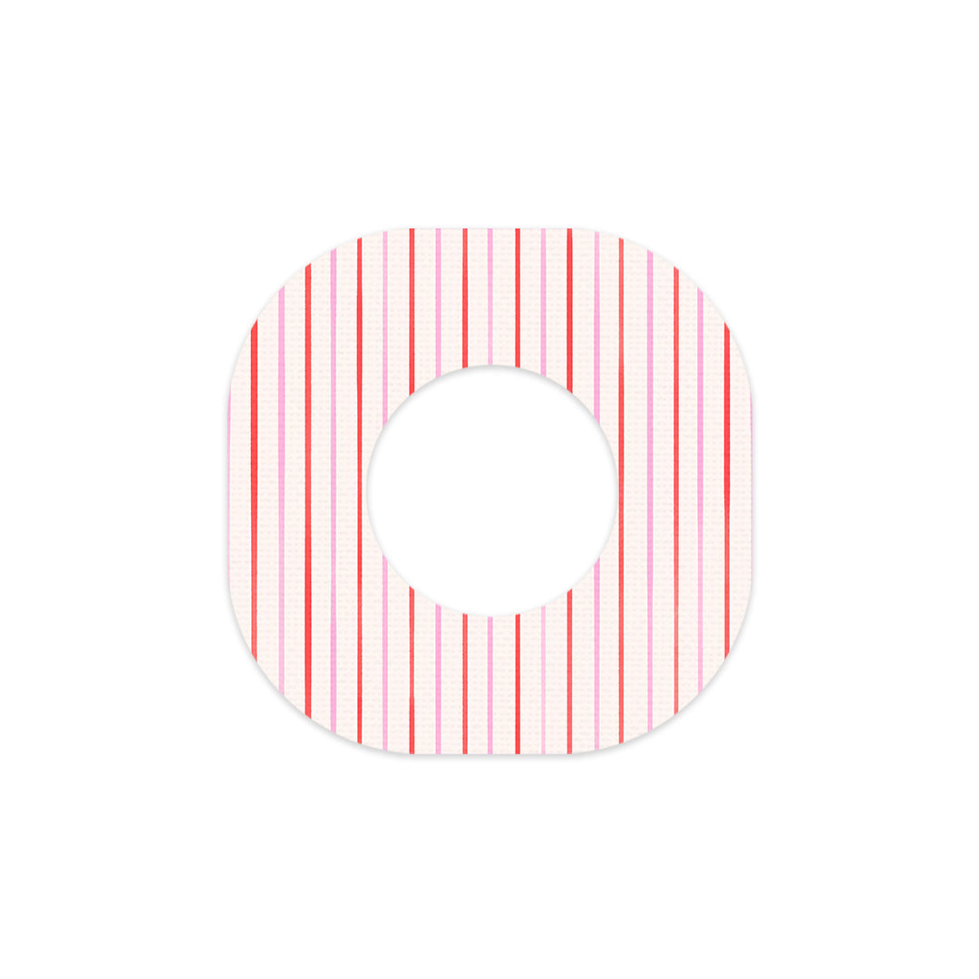 Peppermint Stripes Dexcom G7 and Stelo Patch Tape - Pump Peelz Peppermint Stripes Dexcom G7 and Stelo Patch Tape - Pump Peelz