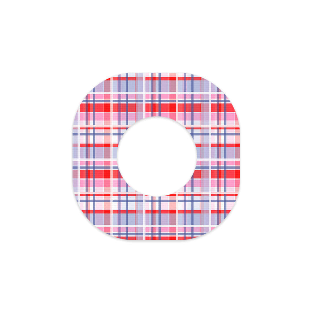 Party Plaid Dexcom G7 and Stelo Patch Tape - Pump Peelz Party Plaid Dexcom G7 and Stelo Patch Tape - Pump Peelz