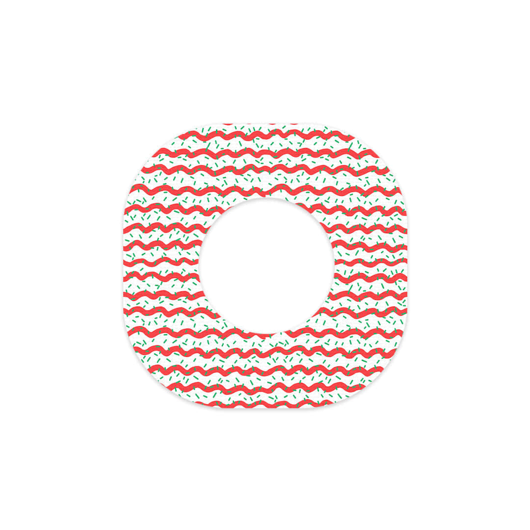 Christmas Icing Dexcom G7 and Stelo Patch Tape - Pump Peelz Christmas Icing Dexcom G7 and Stelo Patch Tape - Pump Peelz