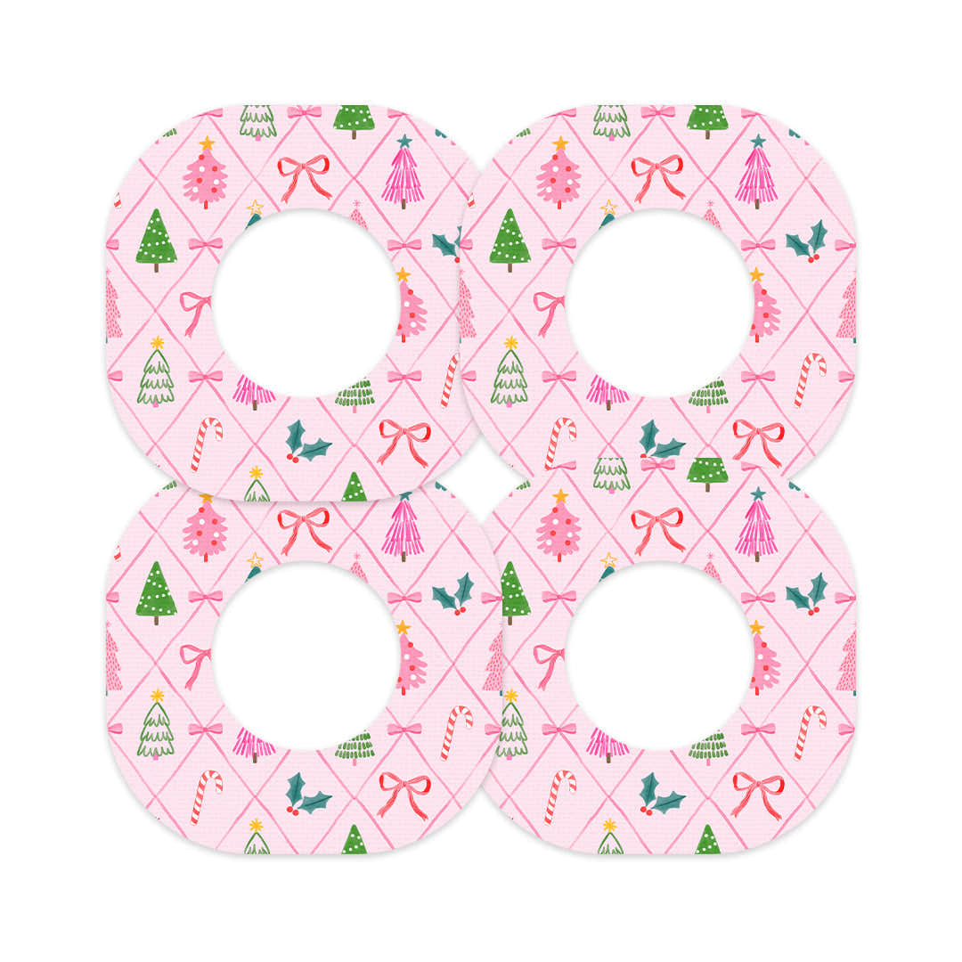 Coquette Christmas Dexcom G7 and Stelo Patch Tape - Pump Peelz Coquette Christmas Dexcom G7 and Stelo Patch Tape - Pump Peelz