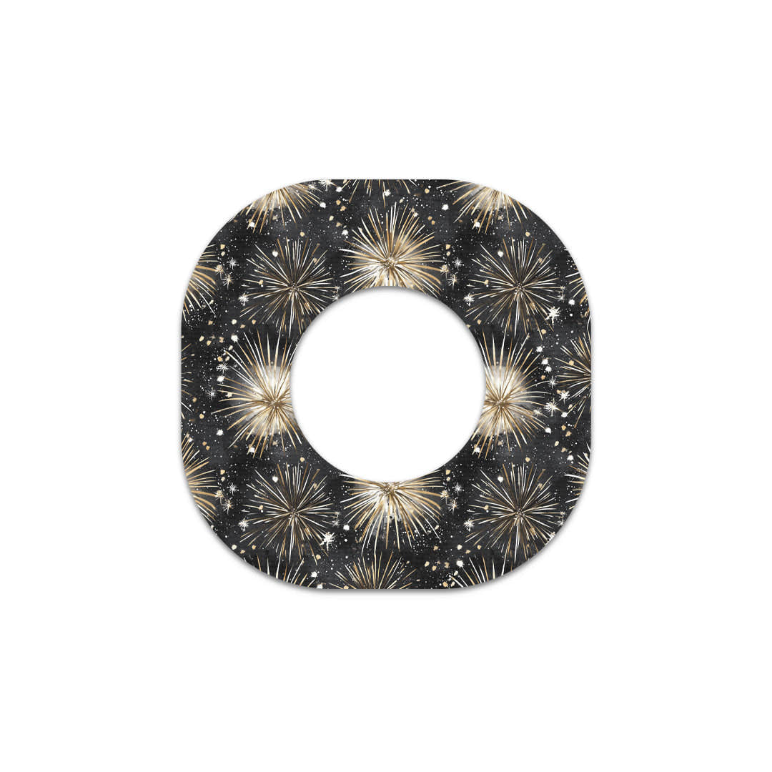 Fireworks Dexcom G7 and Stelo Patch Tape - Pump Peelz Fireworks Dexcom G7 and Stelo Patch Tape - Pump Peelz