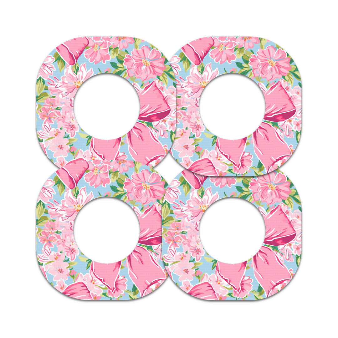 Blossom Bows Dexcom G7 and Stelo Patch Tape - Pump Peelz Blossom Bows Dexcom G7 and Stelo Patch Tape - Pump Peelz