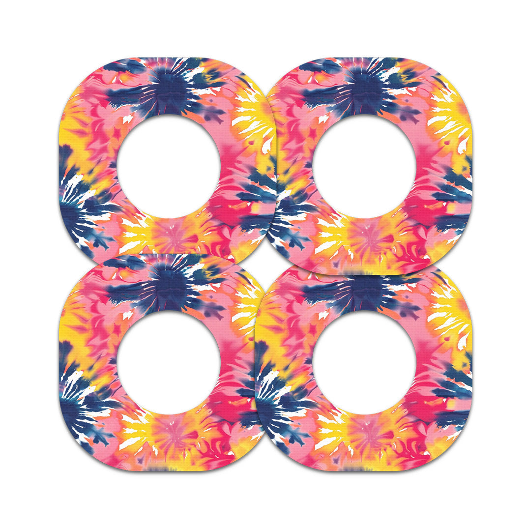 Summer Tie Dye Dexcom G7 and Stelo Patch Tape - Pump Peelz Summer Tie Dye Dexcom G7 and Stelo Patch Tape - Pump Peelz