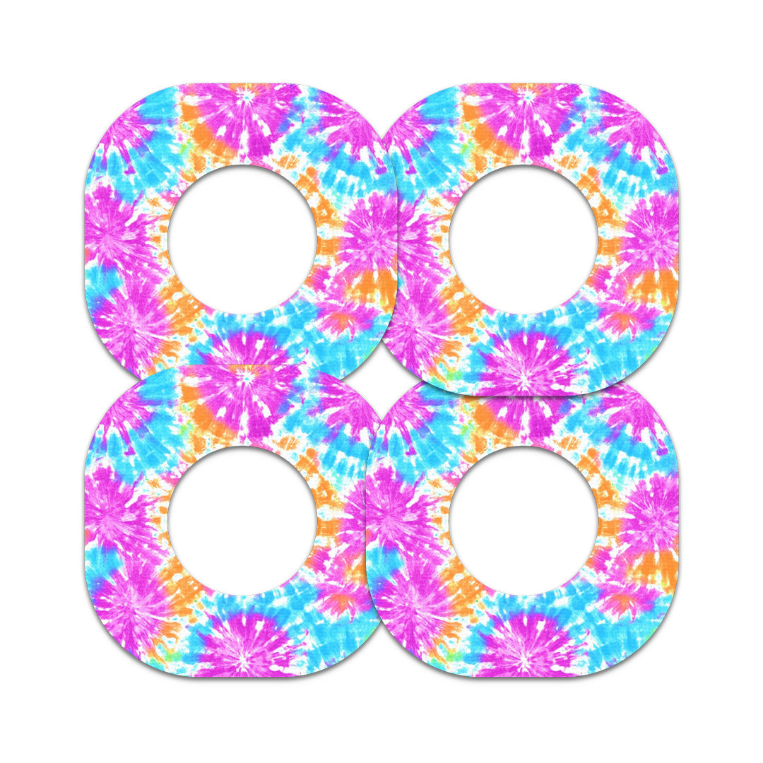 Neon Tie Dye Dexcom G7 and Stelo Patch Tape - Pump Peelz Neon Tie Dye Dexcom G7 and Stelo Patch Tape - Pump Peelz