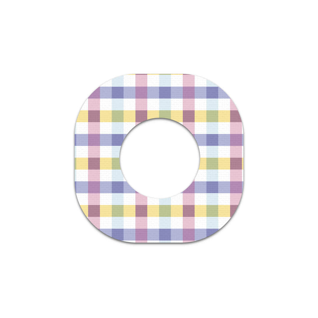 Spring Plaid Dexcom G7 and Stelo Patch Tape - Pump Peelz Spring Plaid Dexcom G7 and Stelo Patch Tape - Pump Peelz