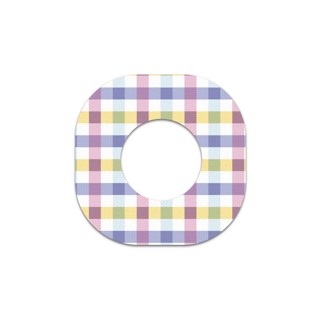 Spring Plaid Dexcom G7 and Stelo Patch Tape - Pump Peelz Spring Plaid Dexcom G7 and Stelo Patch Tape - Pump Peelz