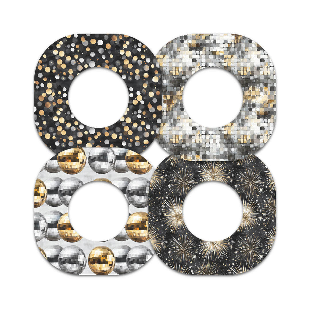 Champagne Glow Variety Dexcom G7 and Stelo Patch Tape - Pump Peelz Champagne Glow Variety Dexcom G7 and Stelo Patch Tape - Pump Peelz