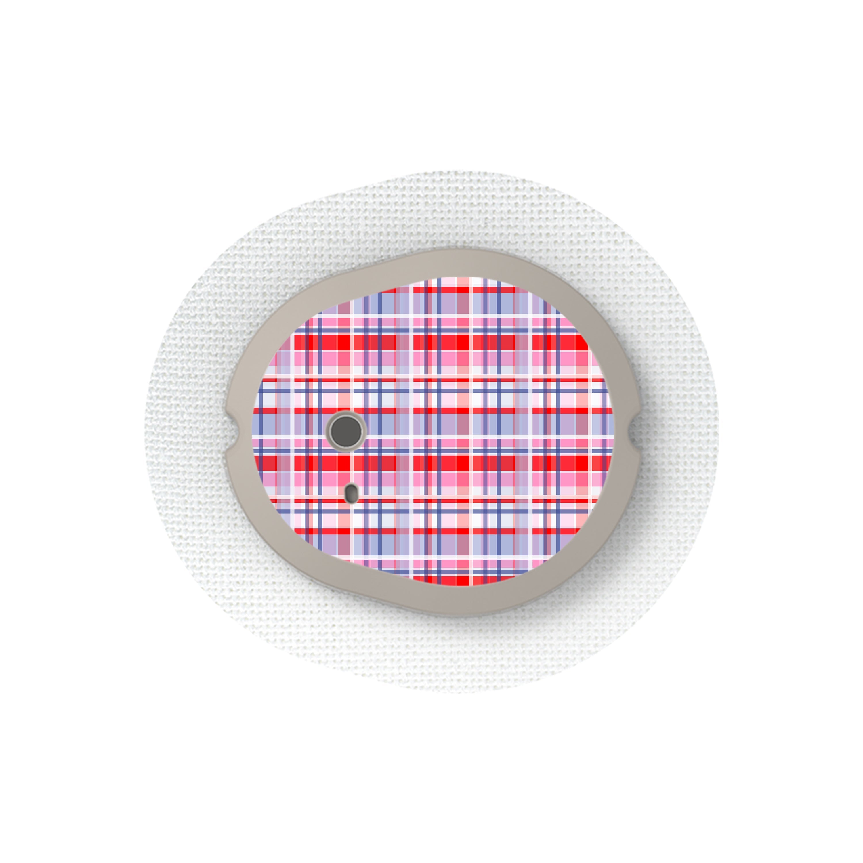Party Plaid Dexcom G7 and Stelo Transmitter Sticker - Pump Peelz Party Plaid Dexcom G7 and Stelo Transmitter Sticker - Pump Peelz