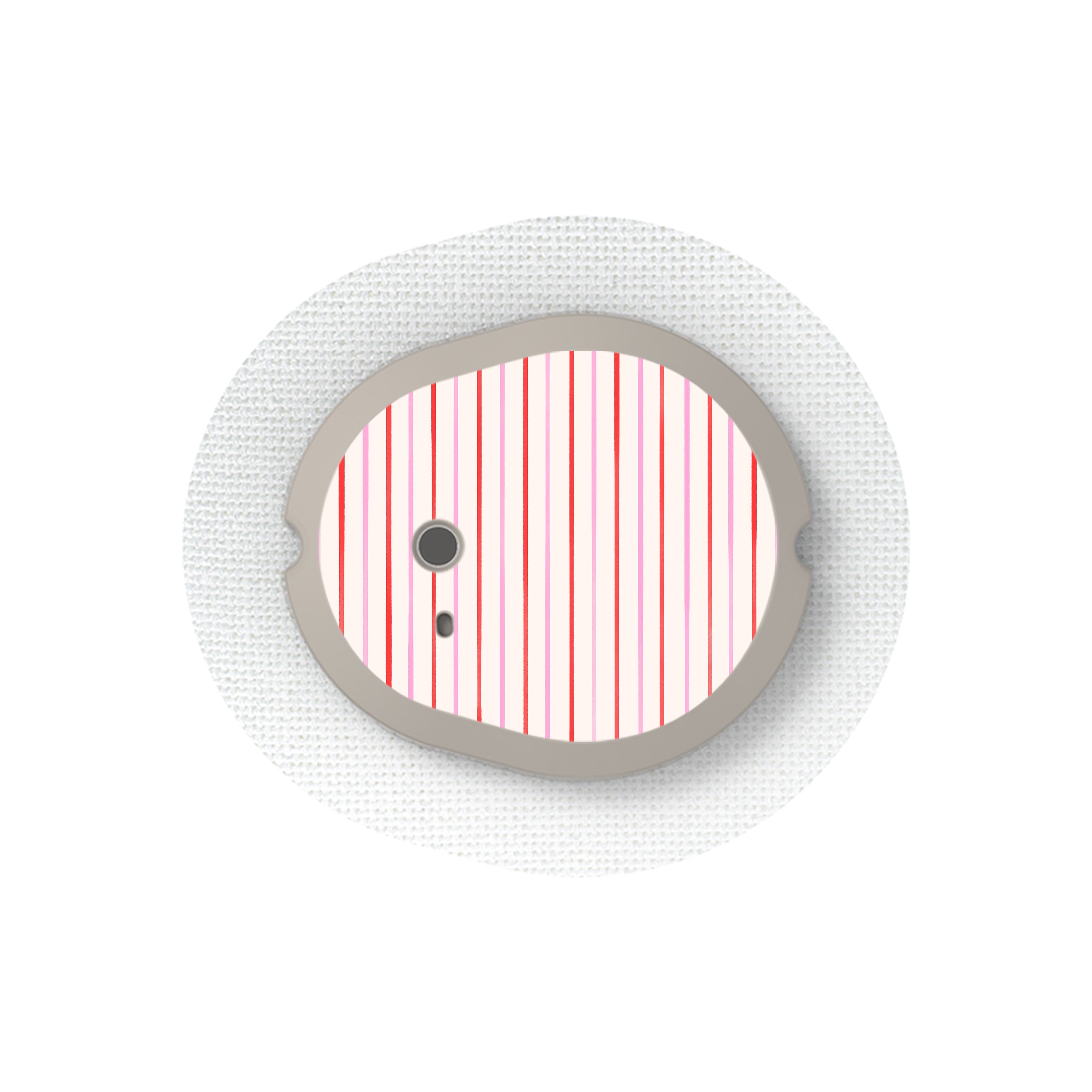 Peppermint Stripes Dexcom G7 and Stelo Transmitter Sticker - Pump Peelz Peppermint Stripes Dexcom G7 and Stelo Transmitter Sticker - Pump Peelz